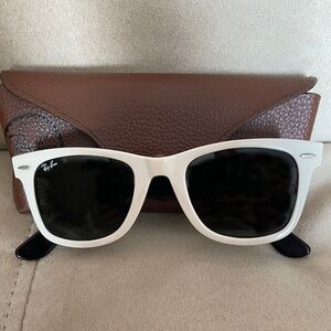 Ray-Ban Wayfarer White Sunglasses RB2140 956 5022 3N